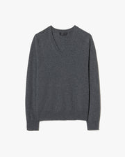 VINEDA CASHMERE SWEATER IN CHARCOAL