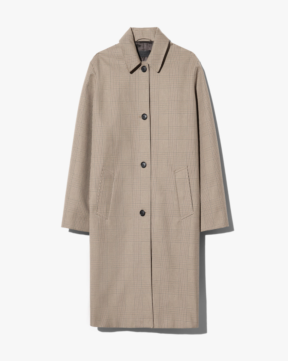 WATSON DUSTER COAT IN BEIGE CHECK