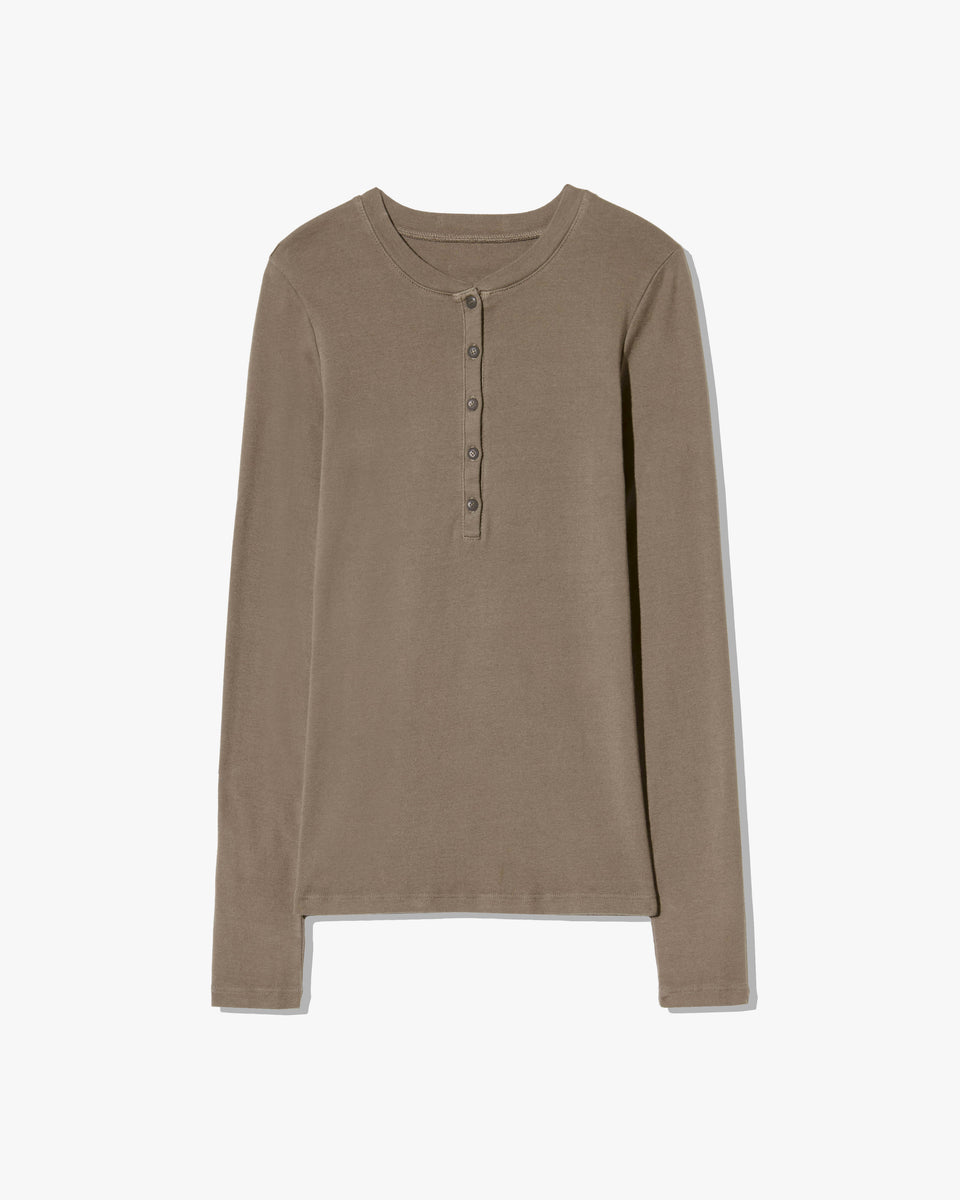 JORDAN HENLEY TEE IN ARMY GREY