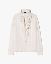 LILY SILK BLOUSE IN IVORY