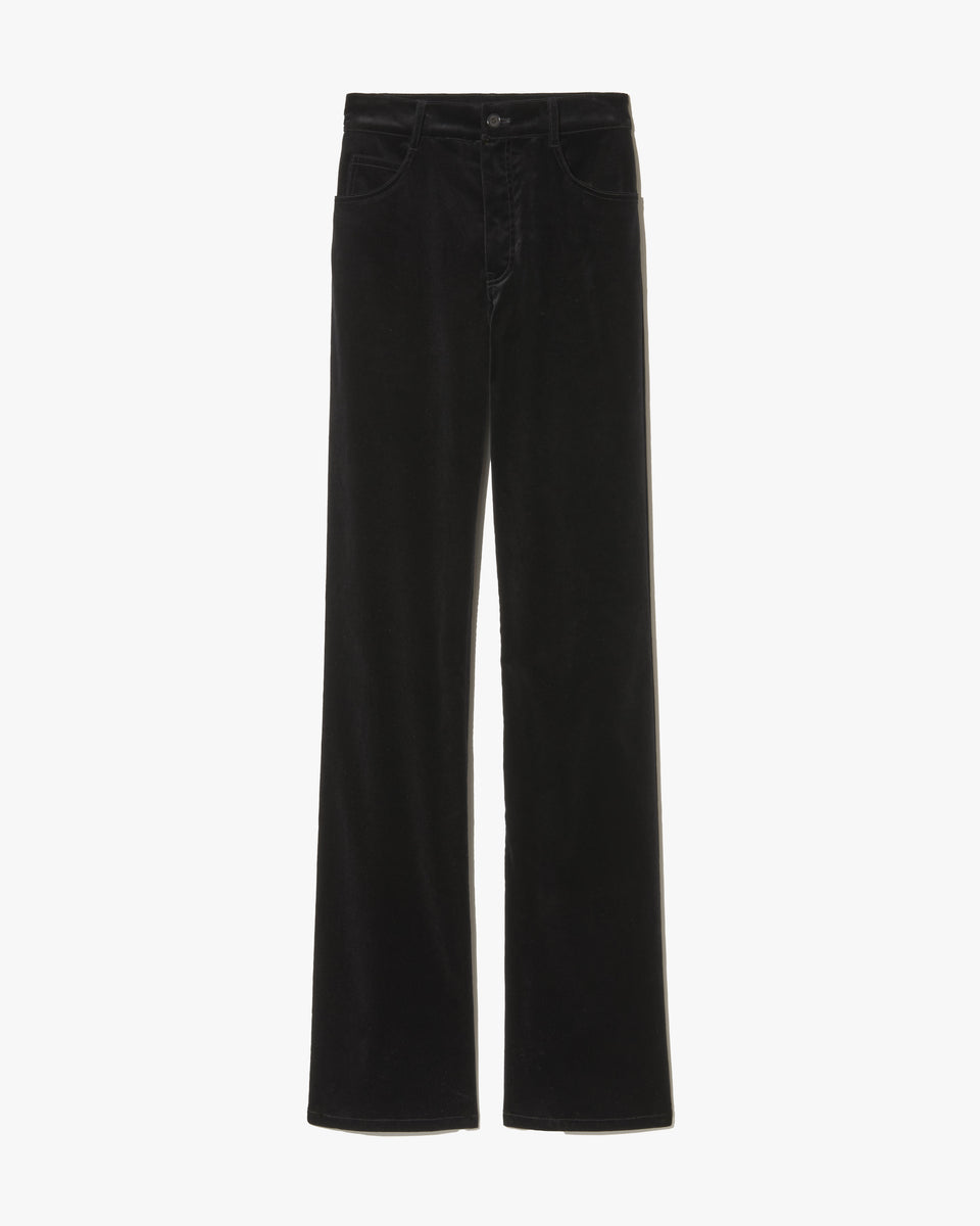 JOAN VELVET PANT IN BLACK