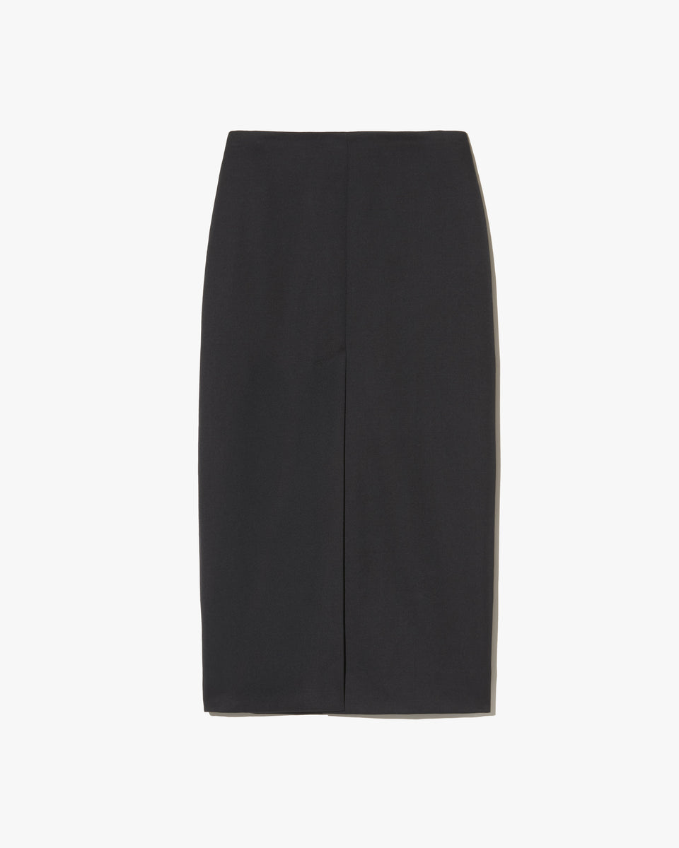 MARIHA WOOL SKIRT IN BLACK