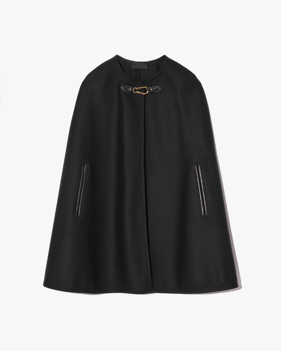 ARIANNA CAPE IN BLACK