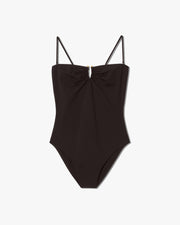 ONE PIECE BATHING SUIT IN ESPRESSO