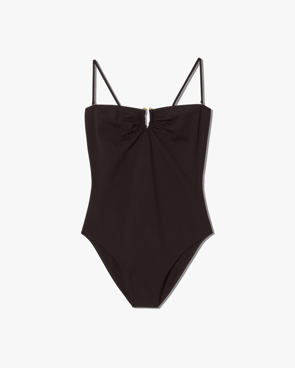 ONE PIECE BATHING SUIT IN ESPRESSO