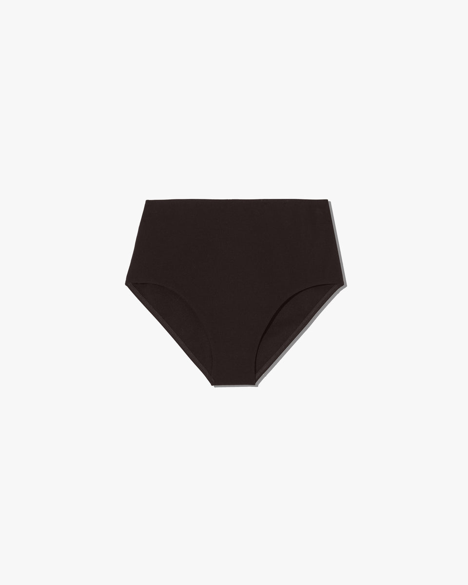 HIGH WAISTED BIKINI BOTTOM IN ESPRESSO