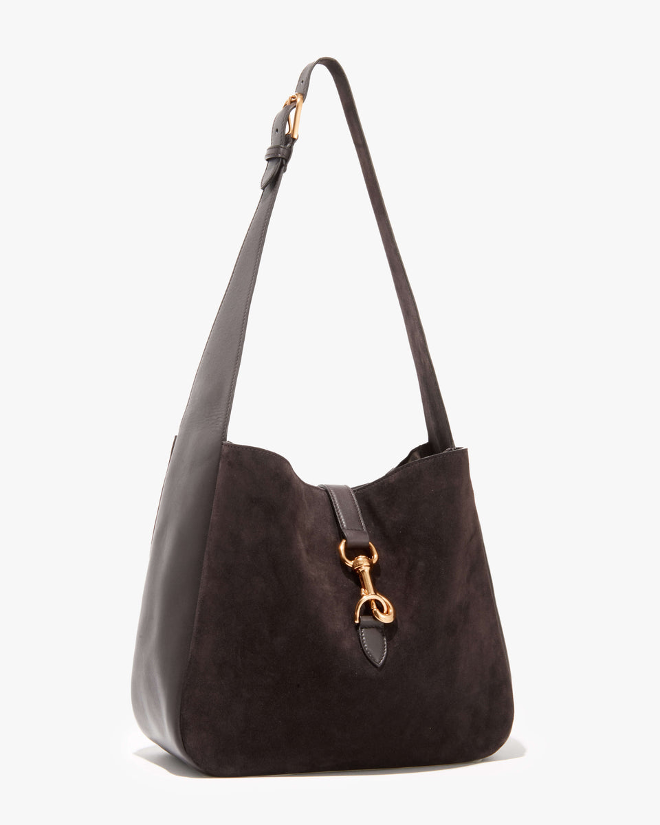 ANITA SUEDE BAG IN ESPRESSO