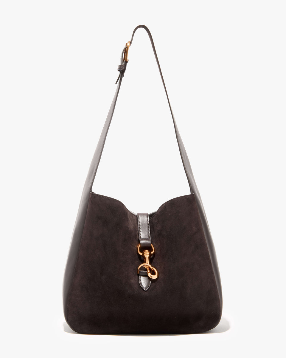 ANITA SUEDE BAG IN ESPRESSO