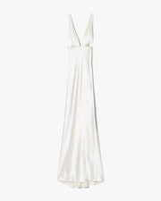 BIONCA SILK DRESS IN PEARL