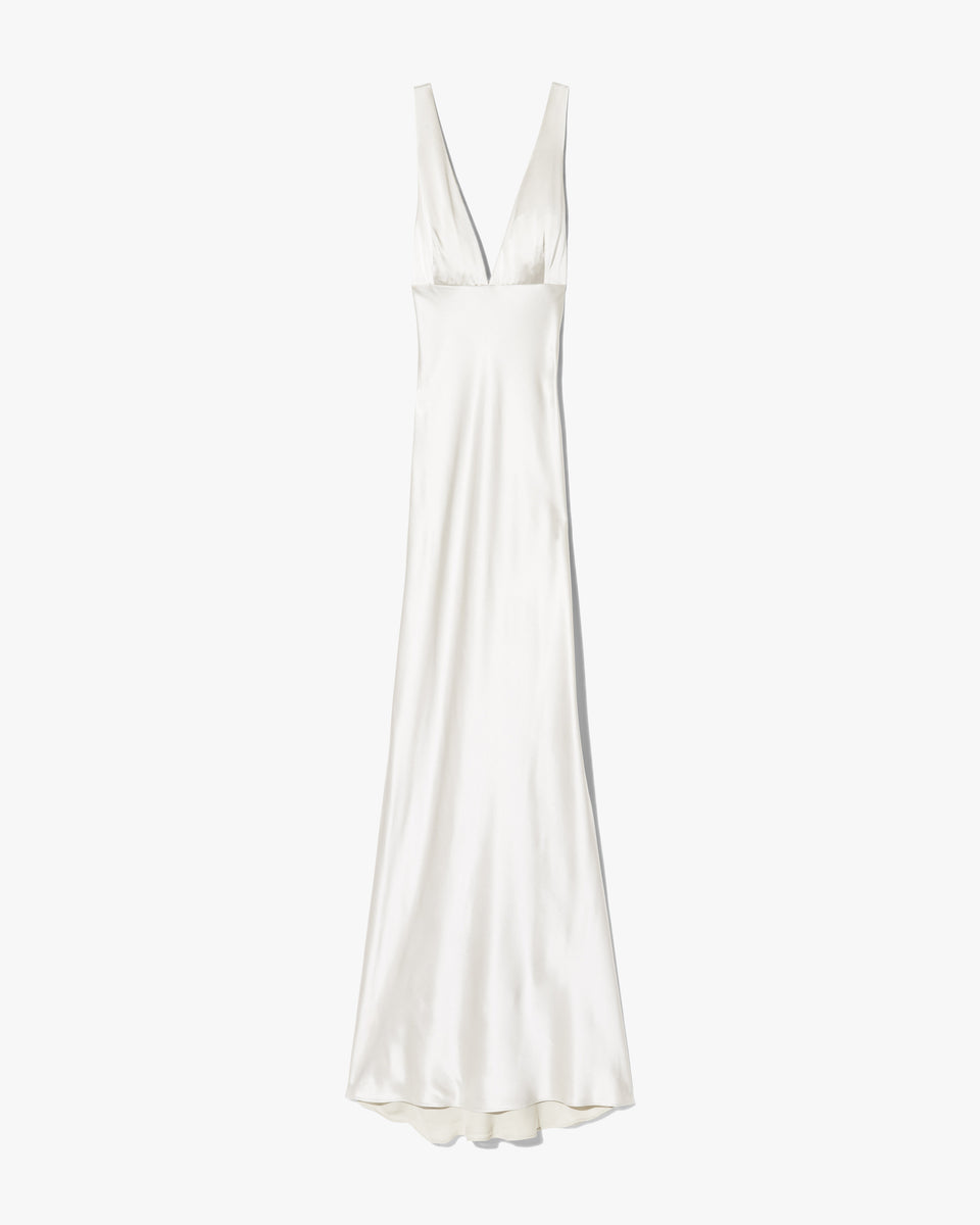 Nili Lotan Women's Bionca Silk Dress Pearl, 6 - 100% Silk Nili Lotan Women's Bionca Silk Dress Pearl, 6 - 100% Silk