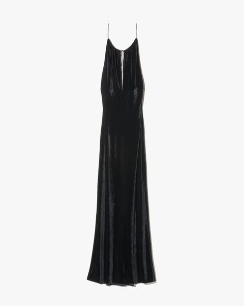 Nili Lotan Women's Maxime Velvet Dress Black, 00