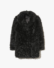 JOSIE SHEARLING COAT IN BLACK