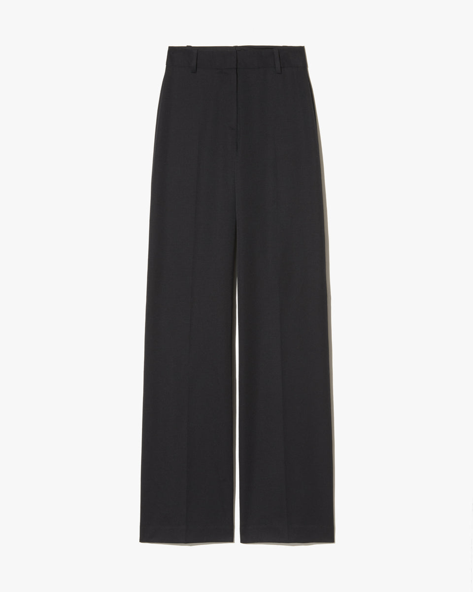 RIVERS WOOL PANT IN BLACK