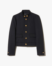 HADLEY CROPPED WOOL JACKET IN BLACK
