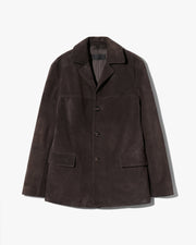 TRISTAN SUEDE JACKET IN ESPRESSO
