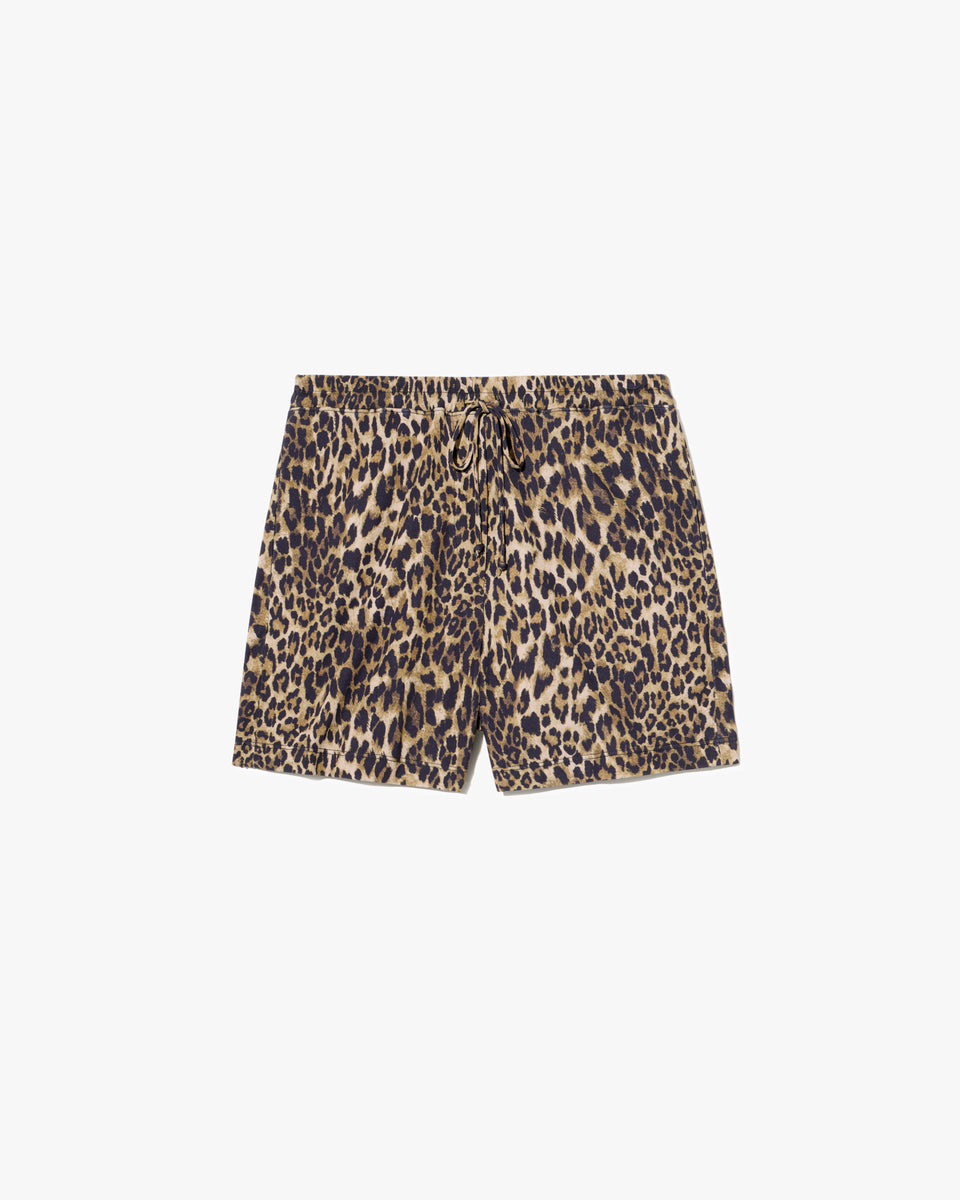 FRANCES SHORT IN VINTAGE LEOPARD PRINT
