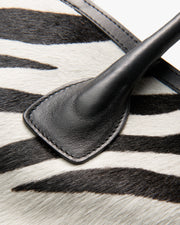 FREDDIE BAG IN IVORY/BLACK ZEBRA PRINT