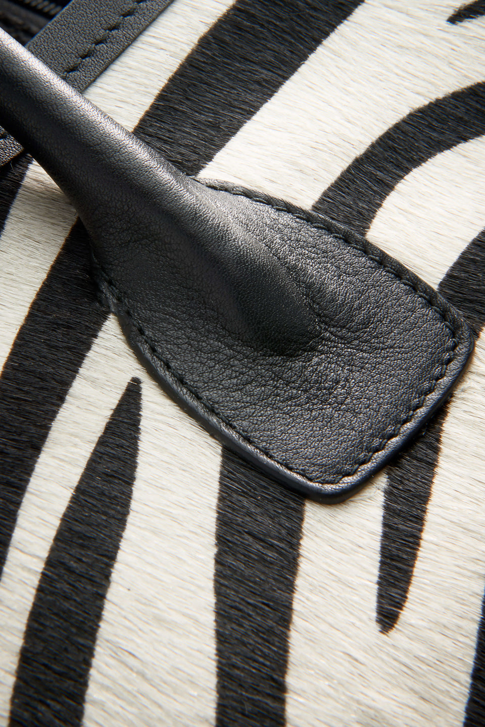 FREDDIE BAG IN IVORY/BLACK ZEBRA PRINT