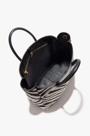 FREDDIE BAG IN IVORY/BLACK ZEBRA PRINT
