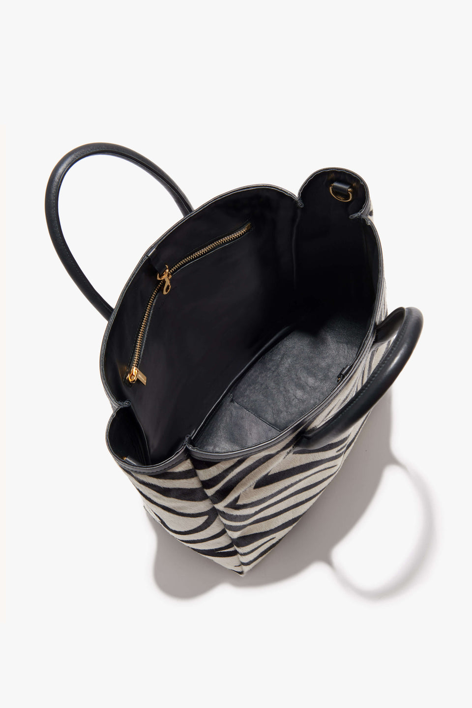 FREDDIE BAG IN IVORY/BLACK ZEBRA PRINT