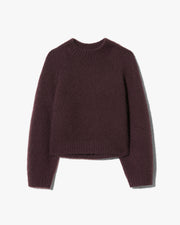 TOMASO CASHMERE SWEATER IN BURGUNDY