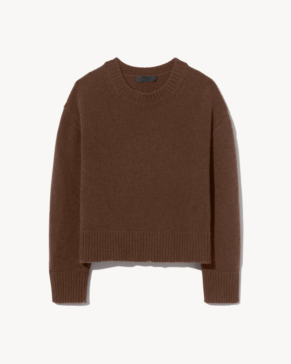 HAISLEY WOOL SWEATER IN COCOA