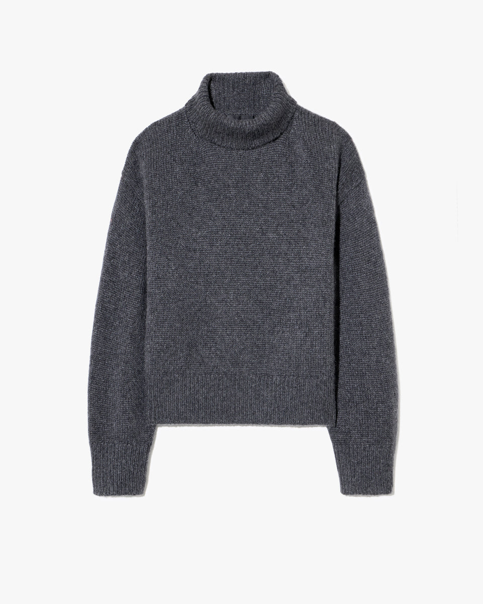 TABITHA CASHMERE SWEATER IN CHARCOAL