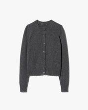SASKIA CASHMERE CARDIGAN IN CHARCOAL