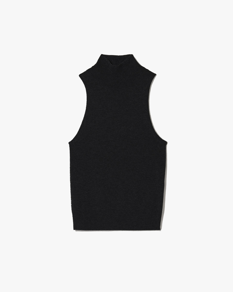 HANSEN SWEATER TANK IN BLACK