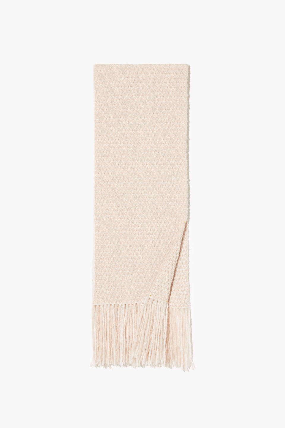 MORRISSEY SCARF IN IVORY/BEIGE MOULINE