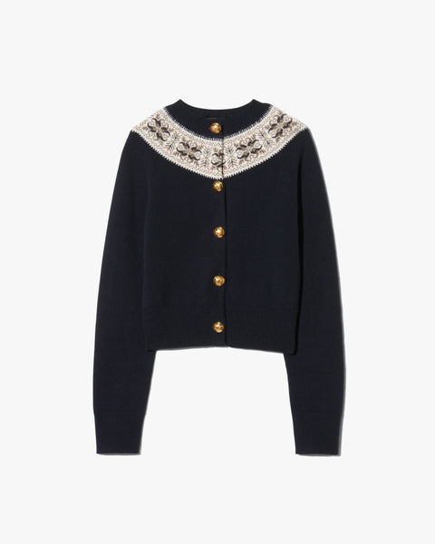 たん塩：アパルトモン：Knit Cardigan Mismatch Button Cardigan in Light Blue - Estudio Niksen