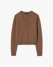 EVERSTYN SWEATER IN DARK CAMEL