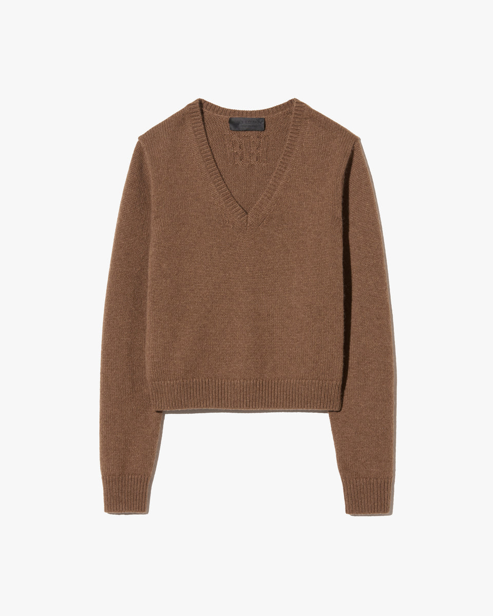 EVERSTYN SWEATER IN DARK CAMEL