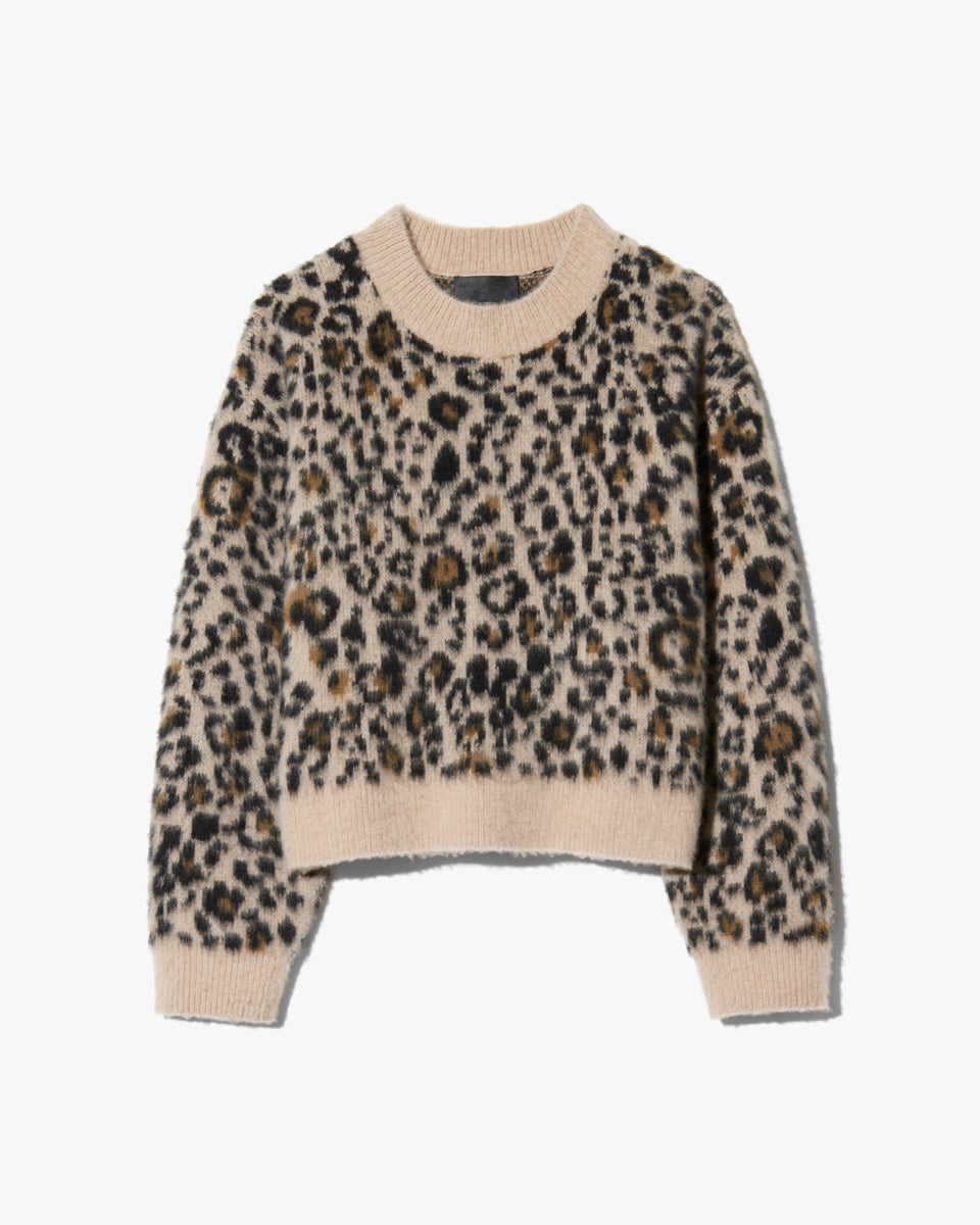 ZAMIRA SWEATER IN JUTE LEOPARD