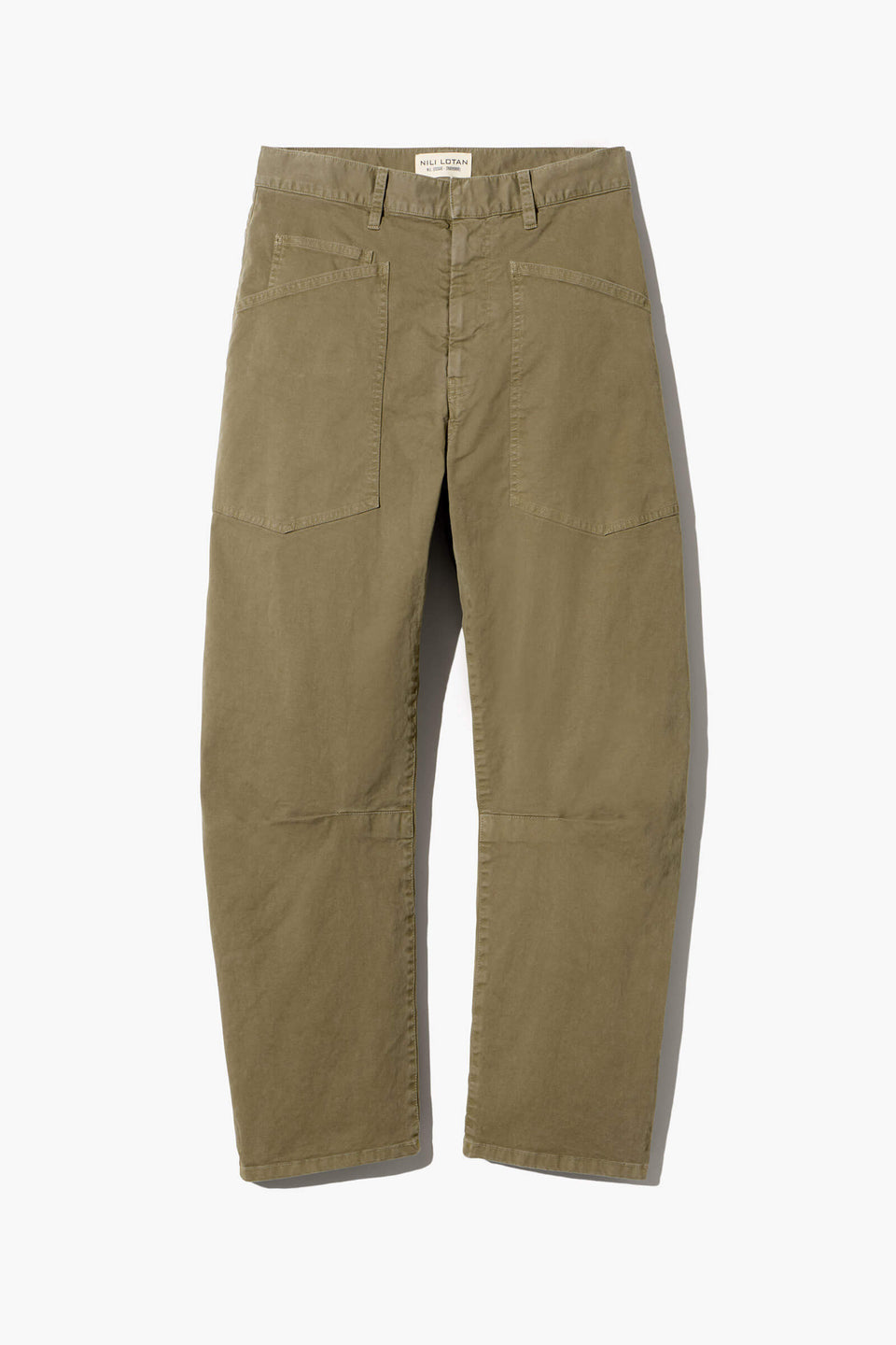 SHON COTTON PANT IN VINTAGE WASHED - ARTICHOKE