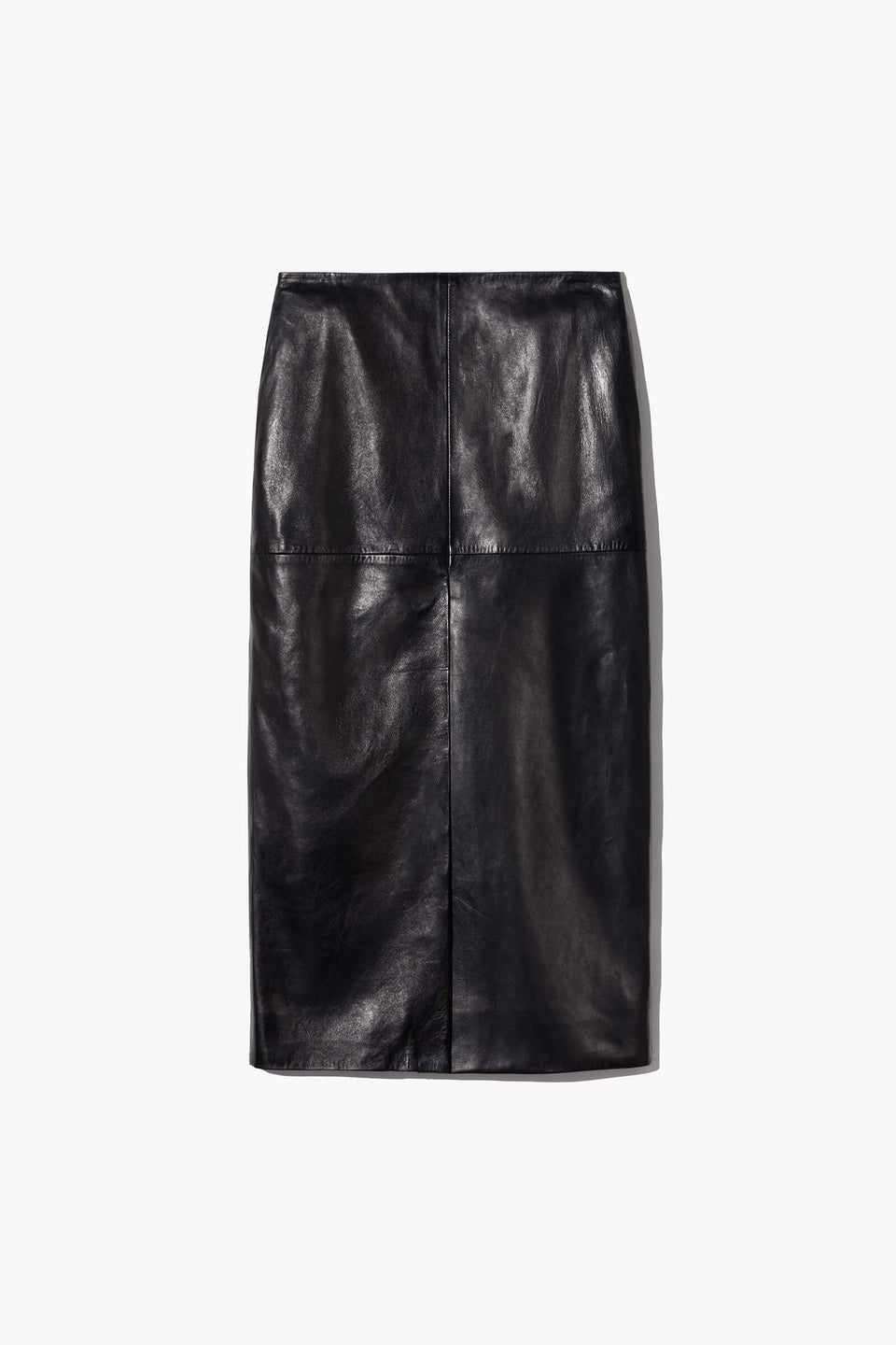 MARIHA LEATHER SKIRT IN BLACK