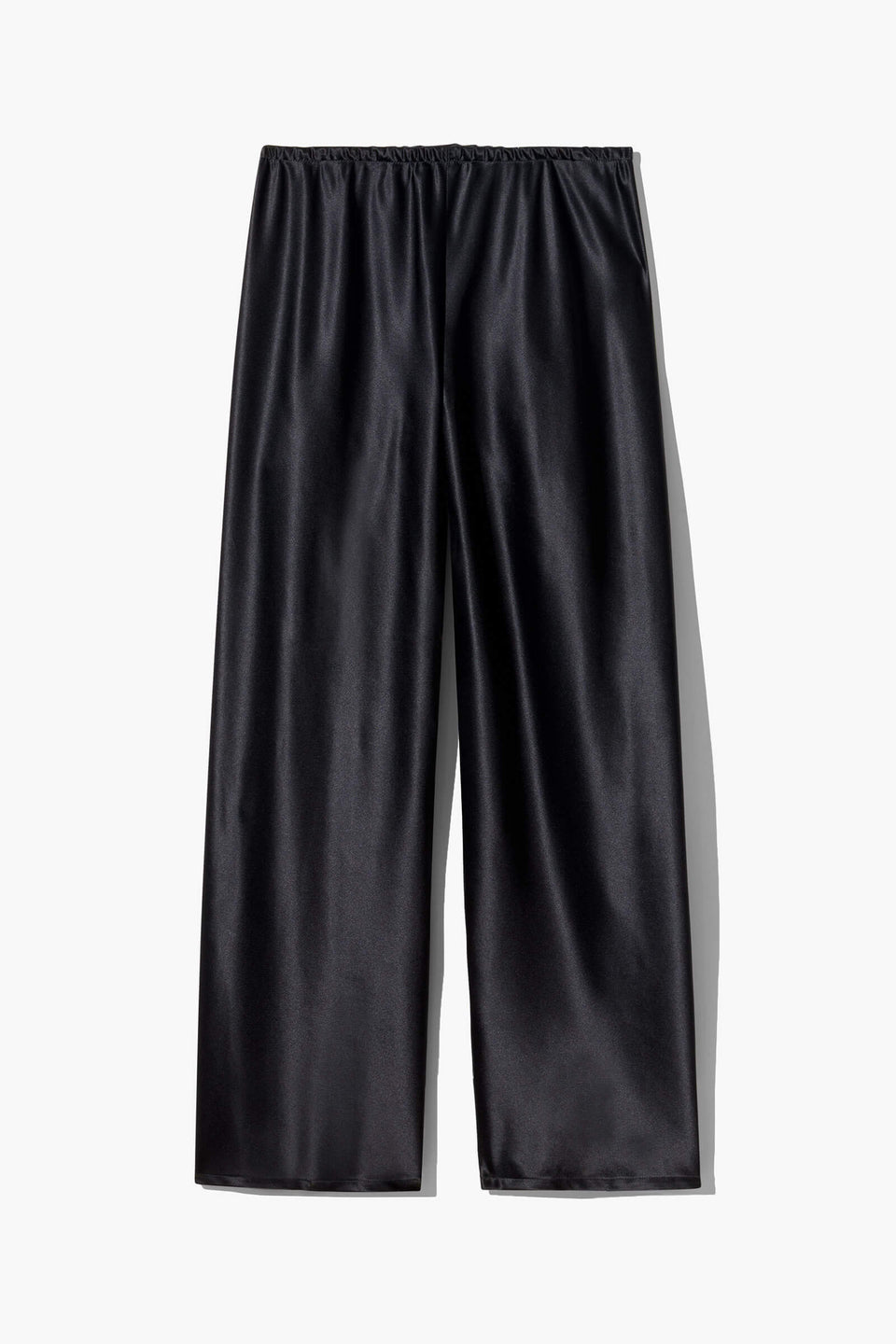 MARLOW WIDE LEG SILK PANT IN JET BLACK