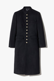 STETSON MILITARY WOOL COAT IN BLACK