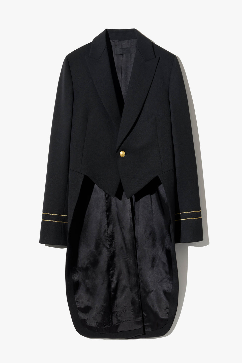 MATTHIEU WOOL JACKET IN BLACK W/ ANTIQUE GOLD EMBROIDERY