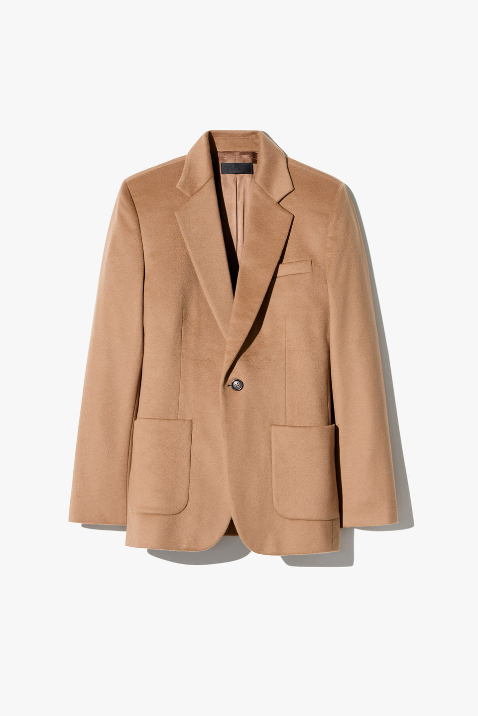 SOLVEIG WOOL BOYFRIEND BLAZER IN CAMEL