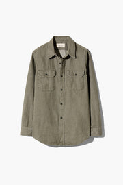 ESTELL DENIM SHIRT IN JUNIPER WASH