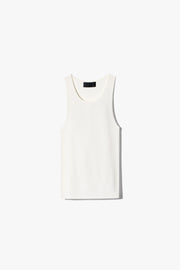 LOTTIE WOOL TANK IN IVORY