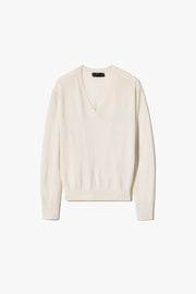 ASHTON WOOL SWEATER IN IVORY