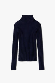 YOLANDA WOOL SWEATER IN DARK NAVY
