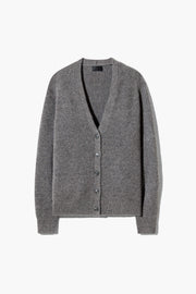 TANYA CARDIGAN IN CHARCOAL HEATHER