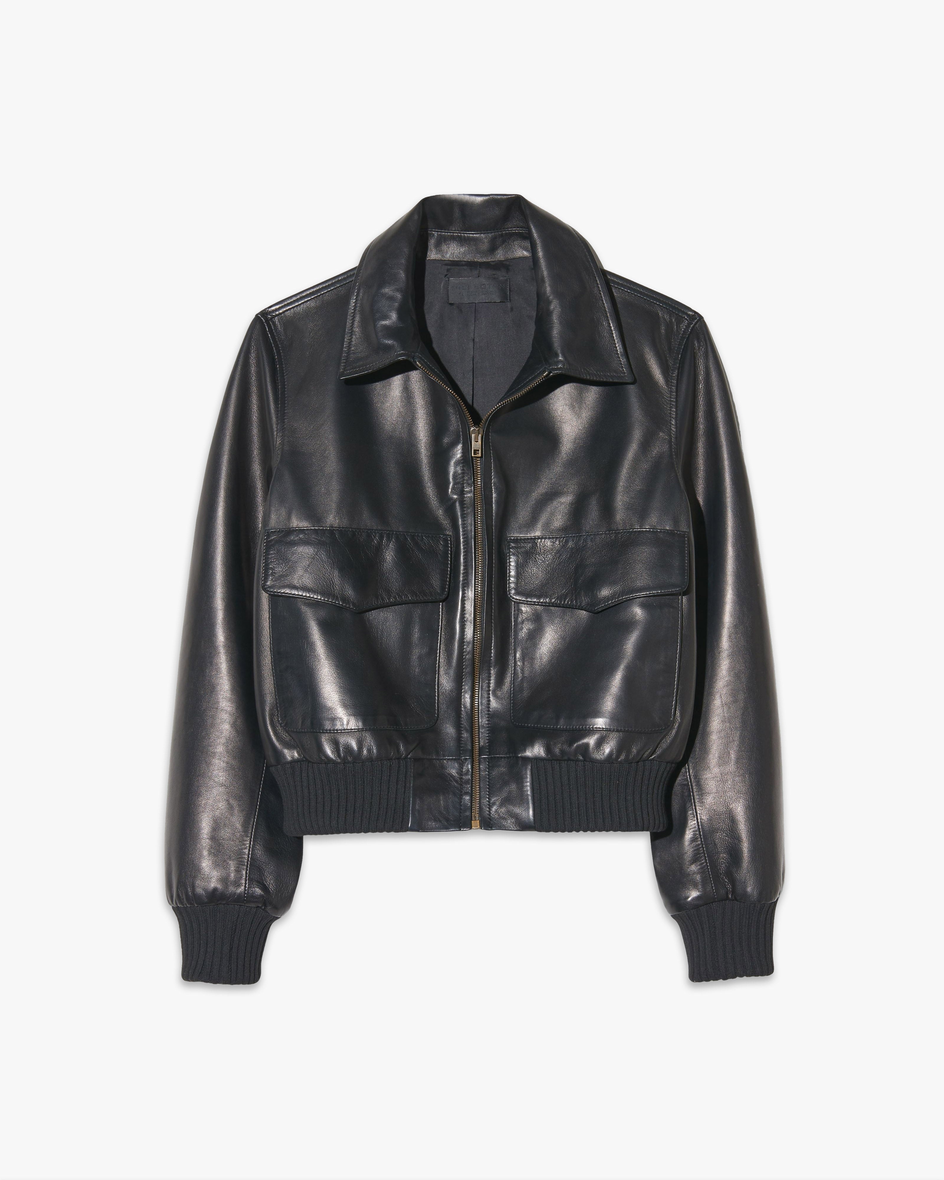 REDLEY LEATHER BOMBER JACKET