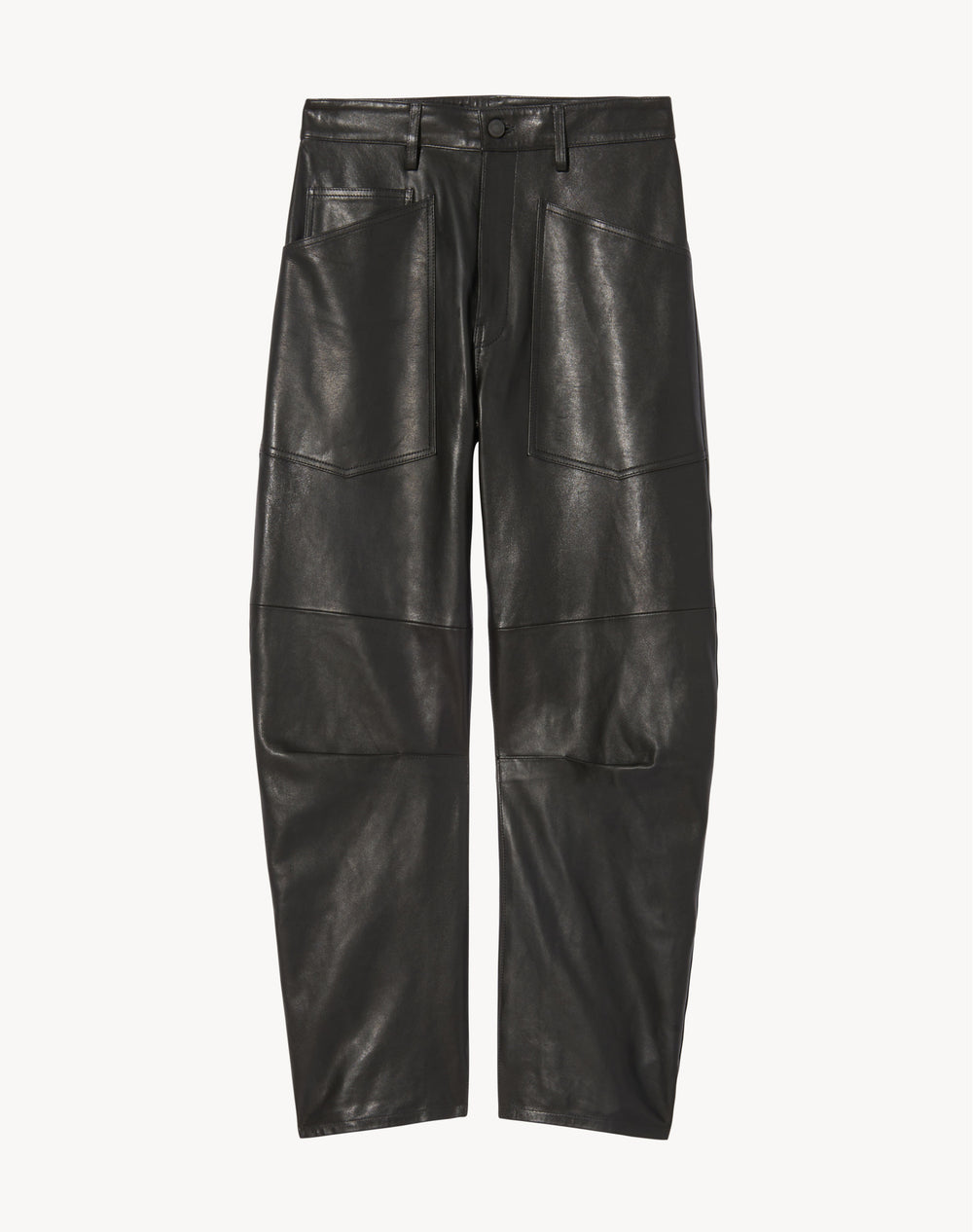 SHON LEATHER PANT IN BLACK