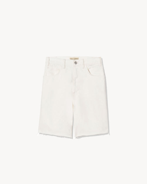 RUSSEL DENIM SHORT IN CREAM