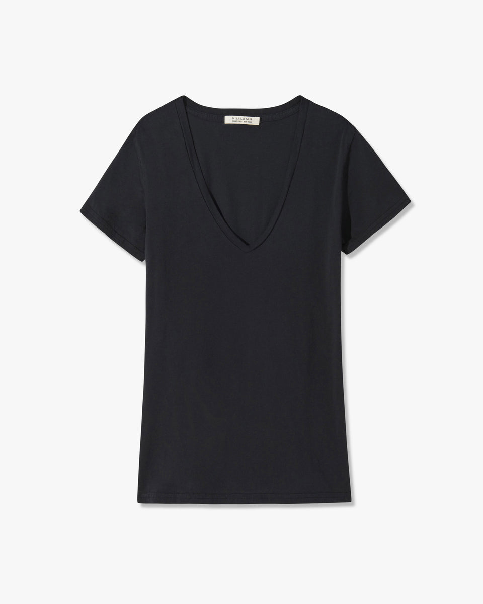 CAROL TEE IN JET BLACK
