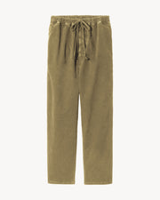 WALKER COTTON PANT IN OLIVE GREEN